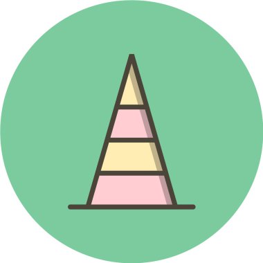 Trafik işareti simgesi. vektör illüstrasyonu 