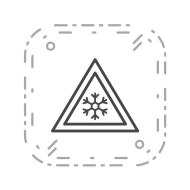 Yol simgesi, vektör illüstrasyonu