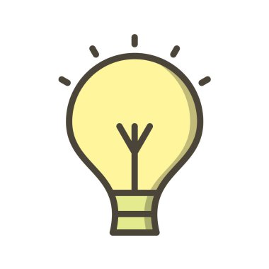 Ampul Simgesi, Vektör illüstrasyonu