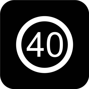 Trafik işareti simgesi. vektör illüstrasyonu 