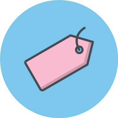 etiket vektör simgesi