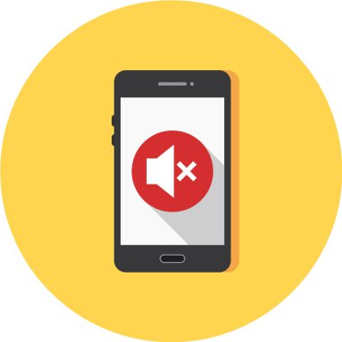 Modern telefon simgesinin vektör illüstrasyonu 