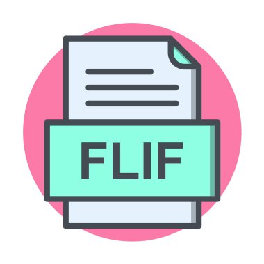 dosya biçimi simgesi, vektör illüstrasyonu