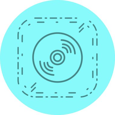 Disk Simgesini Moda Biçiminde İzole Edilmiş Arkaplanda Sıkıştır