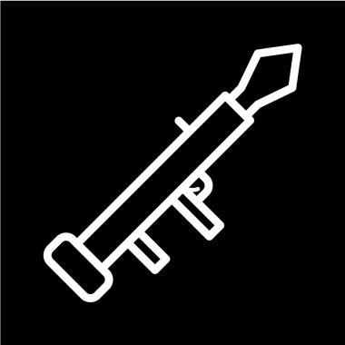 Ordu silah ikonu, vektör illüstrasyon