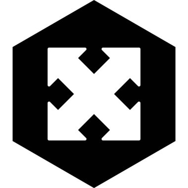 Simge Tarzını Genişlet İzole Arkaplan