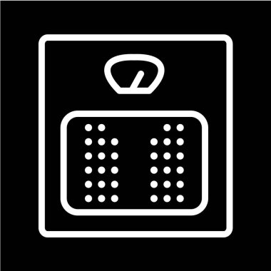 Ağırlık ölçeklerinin vektör illüstrasyonu 