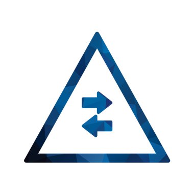 Yol simgesi, vektör illüstrasyonu