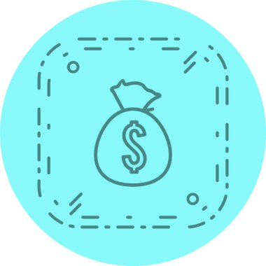  Moda Biçiminde Çuval Simgesi İzole Arkaplan