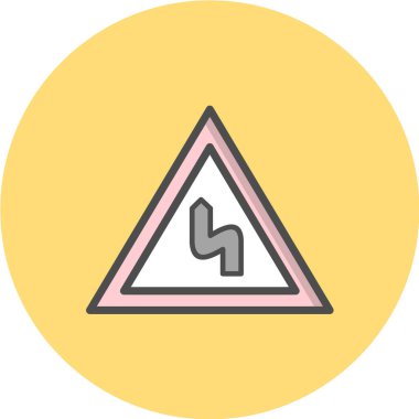 Yol işareti, vektör illüstrasyonu