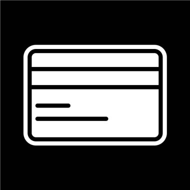 Kredi kartı ikonu vektör illüstrasyonu