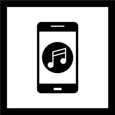 akıllı telefon ekran vektör çizimi, basit simge