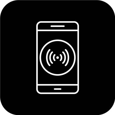 Modern telefon simgesinin vektör illüstrasyonu 