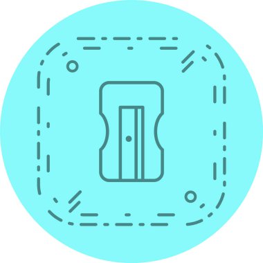 Moda Biçimli Keskinleştirici Simgesi İzole Arkaplan