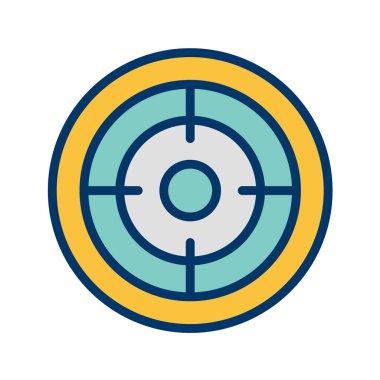 hedef düz vektör simgesi