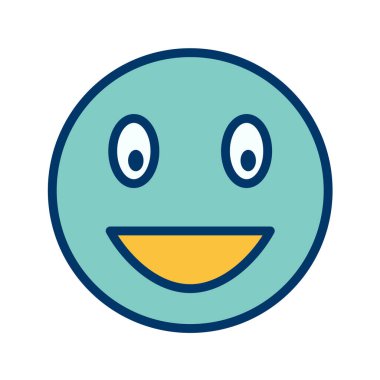 Moda Biçimli Emoji Simgesi İzole Arkaplan 