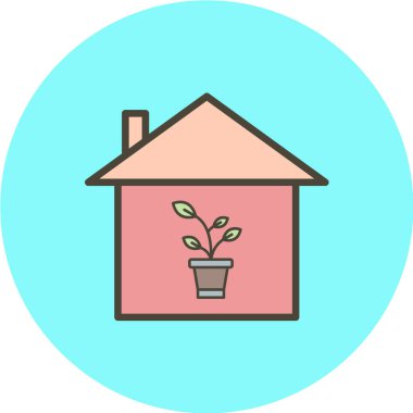 ev web simge vektör çizim 