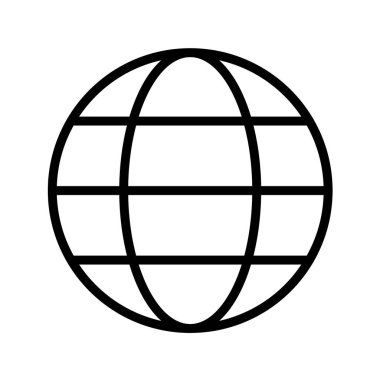 Dünya simgesinin vektör illüstrasyonu