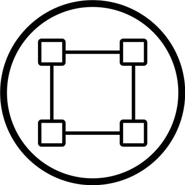 minimalist vektör illüstrasyonu, uygulama simgesi
