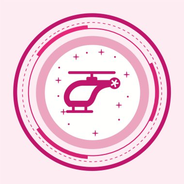 uçak ve klima ikonu vektör illüstrasyonu