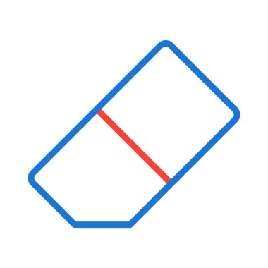 Silgi Simgesi Moda Biçiminde İzole Arkaplan 