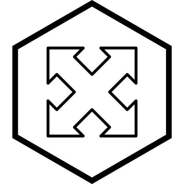 Simge Tarzını Genişlet İzole Arkaplan