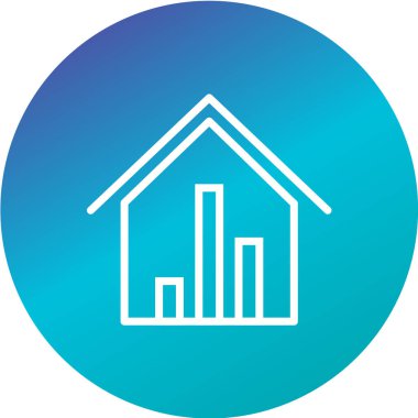 Emlak simgesi vektör illüstrasyonu