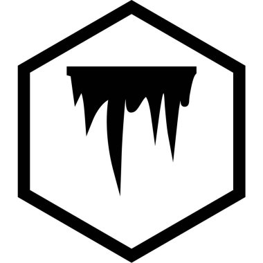 Siyah ve beyaz simgesinin vektör illüstrasyonu