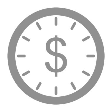 Zaman Para Simgesidir Moda Biçimli Ayrı Arkaplan