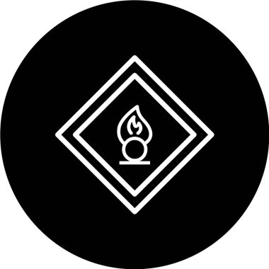 Yol simgesi, vektör illüstrasyonu