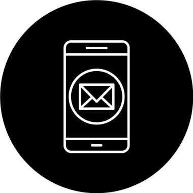 Modern b 'nin vektör illüstrasyonu simge telefonundan yoksun