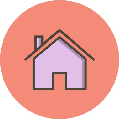 Ev simgesi vektör illüstrasyonu