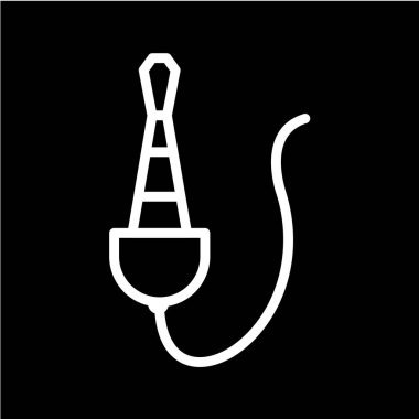 Fiş kablosu çizimi, basit simge