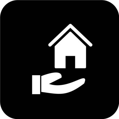 ev sigortası ikonu vektör illüstrasyonu