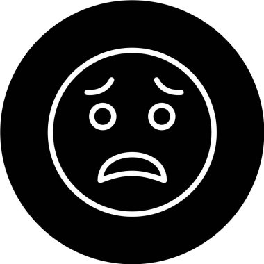 Gülümseme simgesi, vektör illüstrasyonu