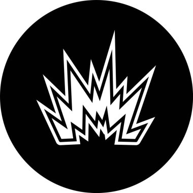 Moda Biçiminde Patlatma Simgesi İzole Arkaplanı