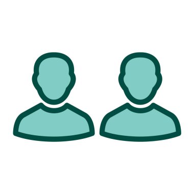 Moda Biçimli İnsanlar Simgesi İzole Arkaplan