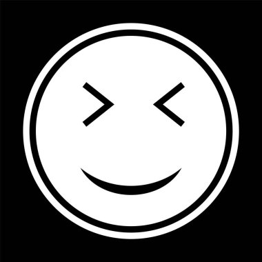 Moda Biçimli Emoji Simgesi İzole Arkaplan