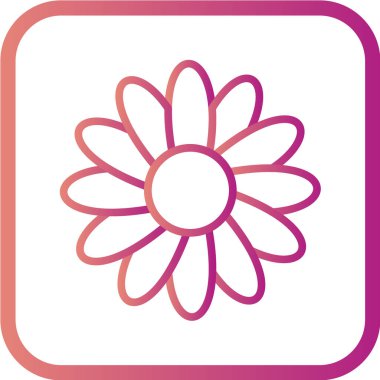 çiçek web simgesi vektör illüstrasyonu 