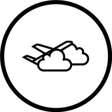 Bulut simgesinin vektör illüstrasyonu