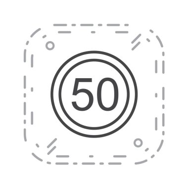 Yol simgesi, vektör illüstrasyonu