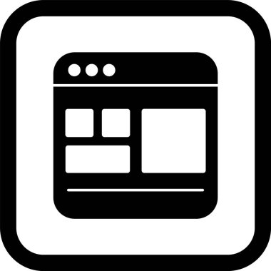 Şablon Simgesi Tarzı İzole Arkaplan