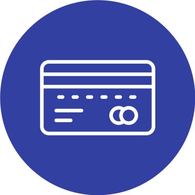 Kredi kartı ikonu. vektör illüstrasyonu