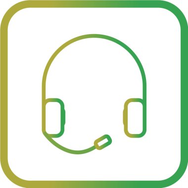 Kulaklık simgesi. vektör illüstrasyonu 