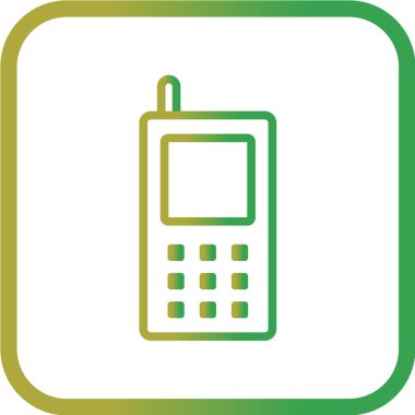 telefon vektör illüstrasyonu, basit simge