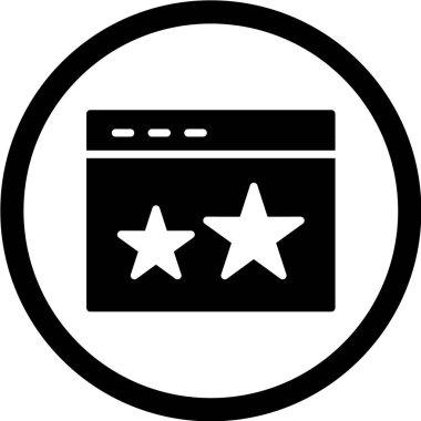 Web sayfası simgesi. vektör illüstrasyonu