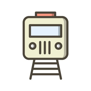 tren simgesi vektör illüstrasyonu