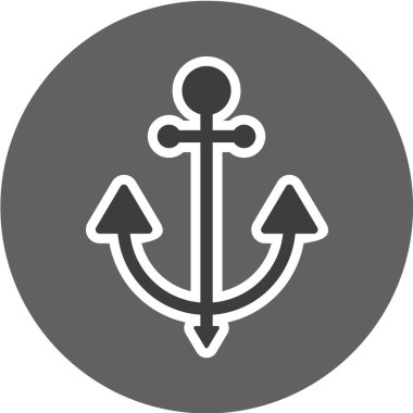 çapa vektör simgesi. Seyahat işareti. navigasyon sembolü