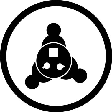 bir grup insanın siyah ve beyaz vektör çizimi