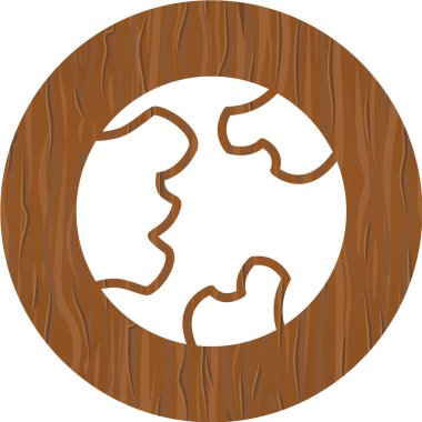 Bir çember simgesinin vektör illüstrasyonu